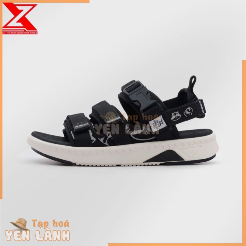 Giày Sandal Nam ZX họa tiết gấu mèo mang đến sự tích cực vui vẻ 3 quai ngang quai sau có thể tháo làm dép