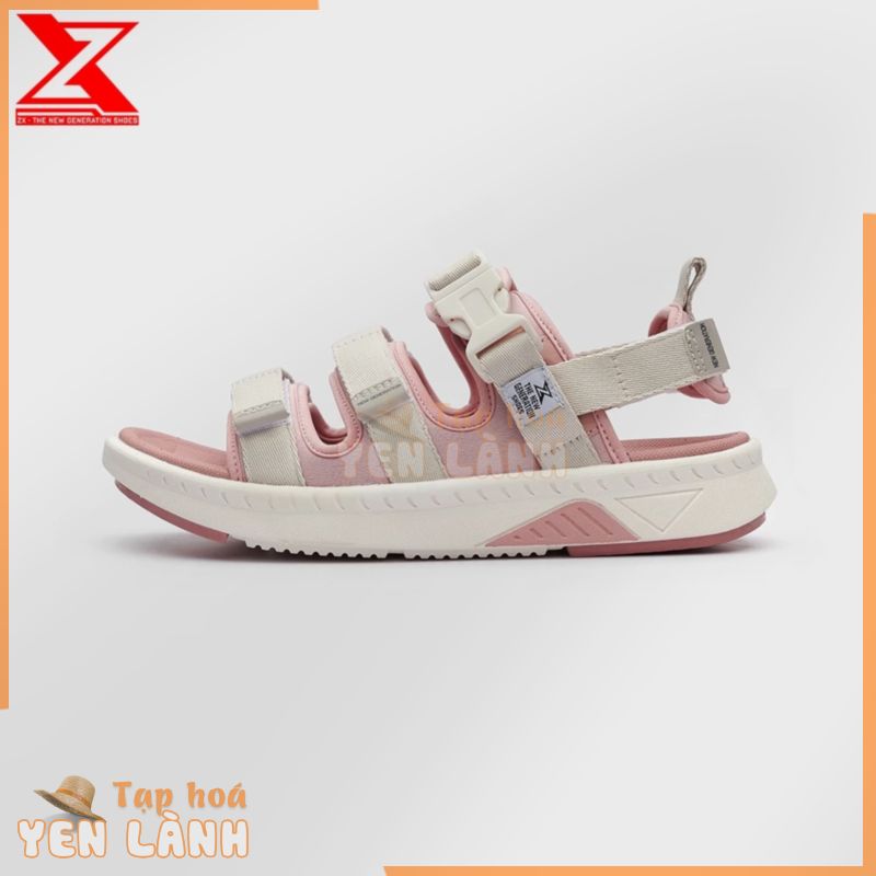 Giày xăng-đan Nữ ZX Unisex Shoes Sandal 3 quai ZX 3715 Pink Cream chất liệu EVA nguyên chất