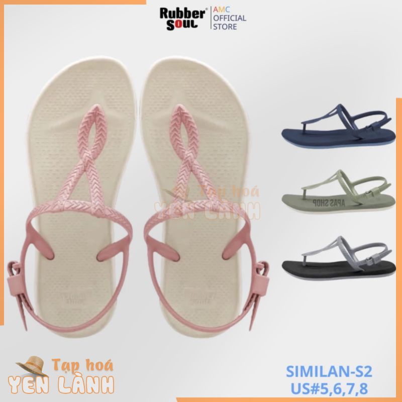 Giày sandal Thái Lan nữ xỏ ngón cao su non êm ái RUBBER SOUL – SIMILAN-S2