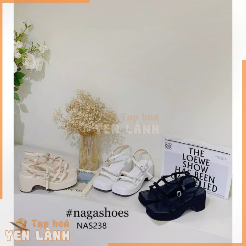 GIÀY SANDAL NAGASHOES 2 QUAI NGANG ĐẾ THÔ 7P NAS238