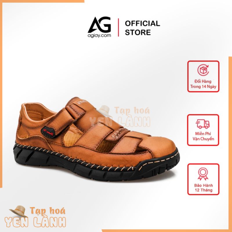 Giày Sandal Nam AG0248, Mẫu Giày Xăng Đan Nam Da Bò, Dép Rọ Nam Thiết Kế Độc Đá, Êm Chân Tôn Dáng Thoáng Khí Cho Mùa Hè