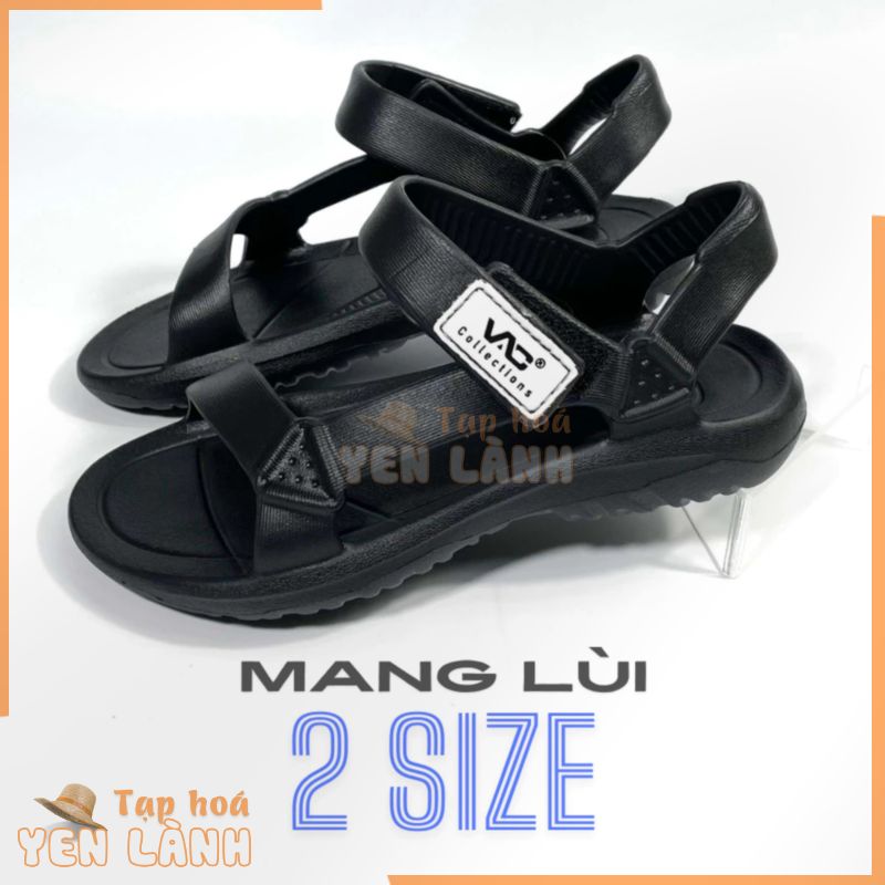 Giày sandal nam đi mưa siêu bền  nhựa EVA VAC 3 màu xám, xanh navy, đen hàng Việt Nam E191