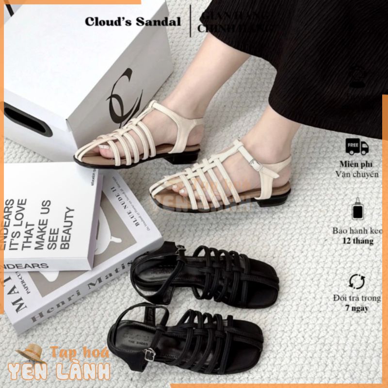 Giày sandal nữ, giày rọ quai mảnh quai cài siêu xinh thời trang Cloud’s Sandal