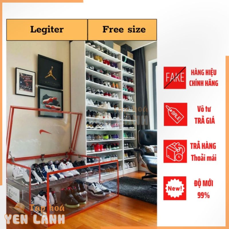 Giày sneaker nam 2hand, đồ si hiệu, hàng thùng tuyển chọn còn như mới, giày thể thao chính hãng Legiter secondhand