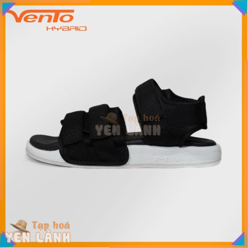 Giày Sandal Vento Nam Nữ – NV 1019 quai vải màu đen