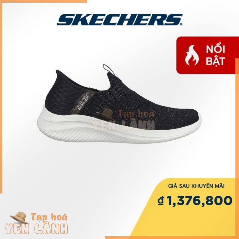 Skechers Nữ Giày Thể Thao Thường Ngày Slip-Ins Sport Ultra Flex 3.0 Glitter Me Air-Cooled Memory Foam – 149591-BKGD