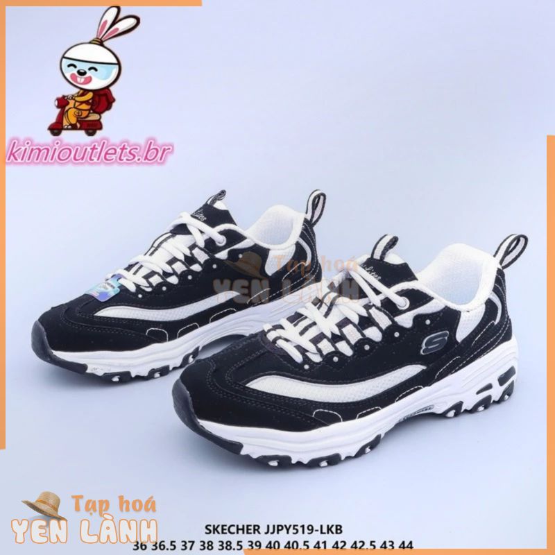 Kl240415 Skechers 2024 Giày Mới Khâu Tương Phản Nền Tảng Thoải Mái Giày Thể Thao Khuyến Mãi Nữ