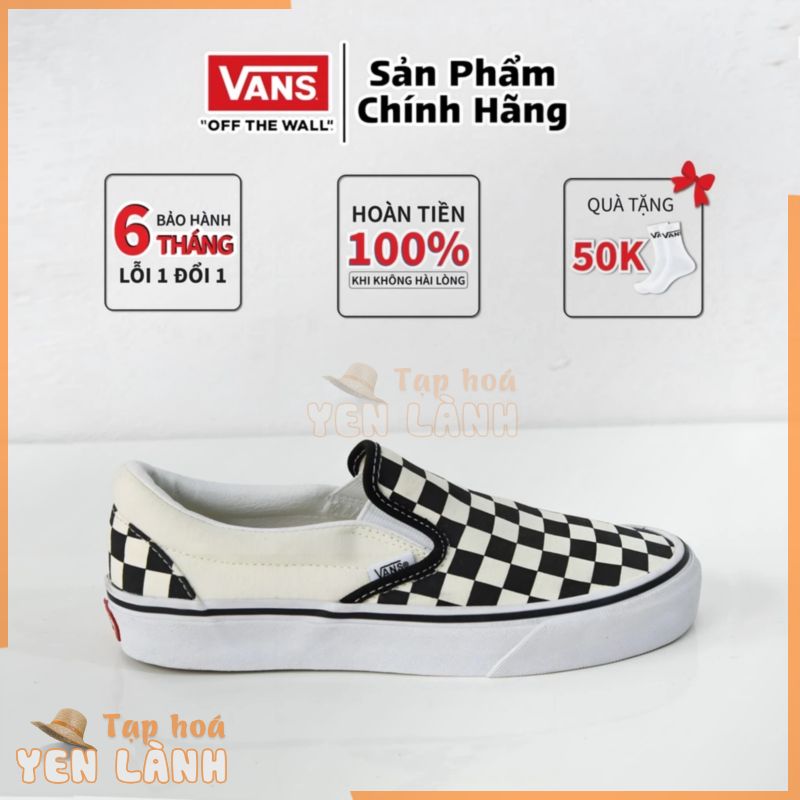 Vans caro slip on, giày vans caro nam nữ CHÍNH HÃNG cao cấp Full box