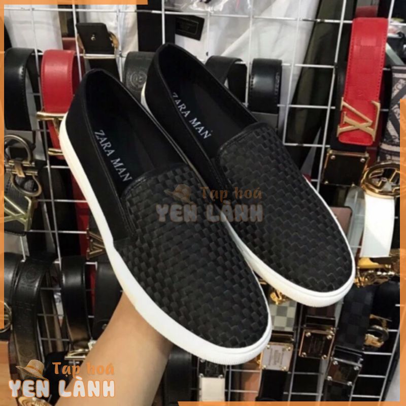 Giày slipon nam vải dệt zara