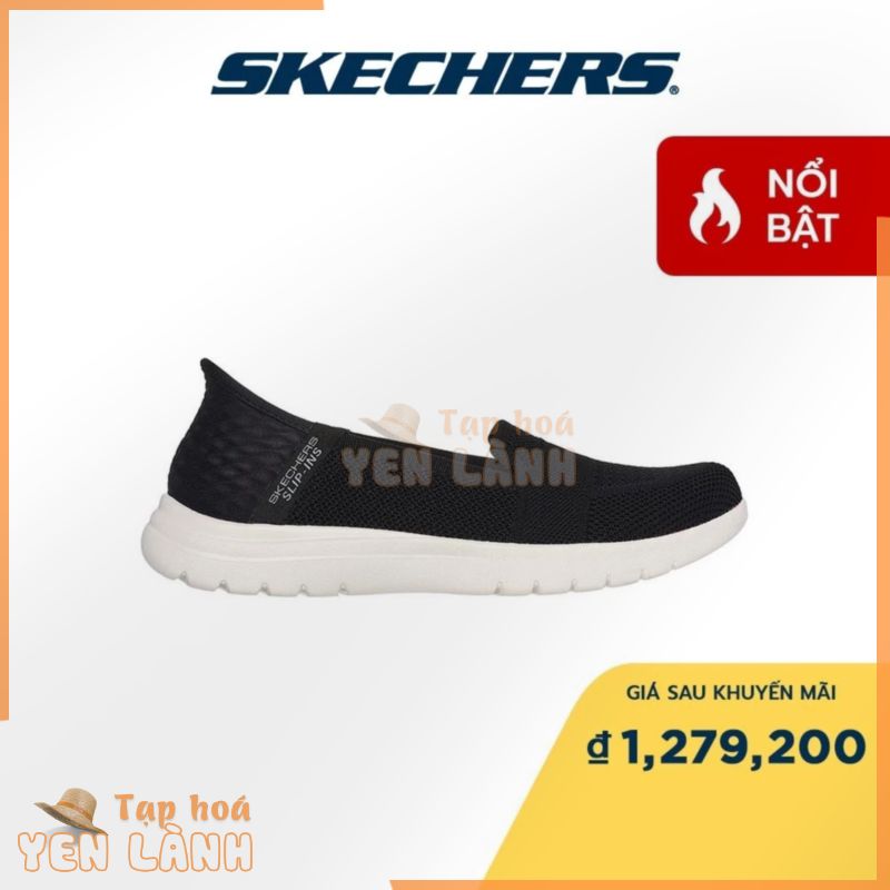 Skechers Nữ Giày Thể Thao Thường Ngày Slip-Ins On-The-GO Flex Serene Air-Cooled Memory Foam – 136541-BKW (June_Live)