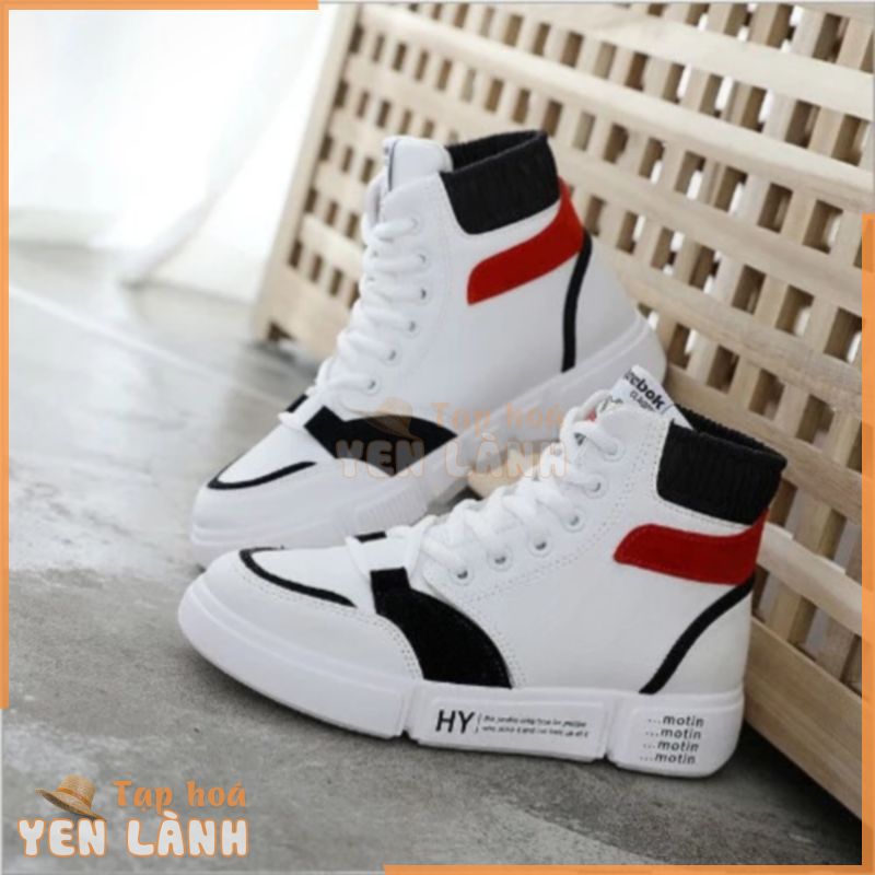 Giày thể thao nữ cao cổ Hàn Quốc, sneaker nữ hottrend Hàn Quốc cao cấp, nhiều màu, tặng tất trị giá 35k