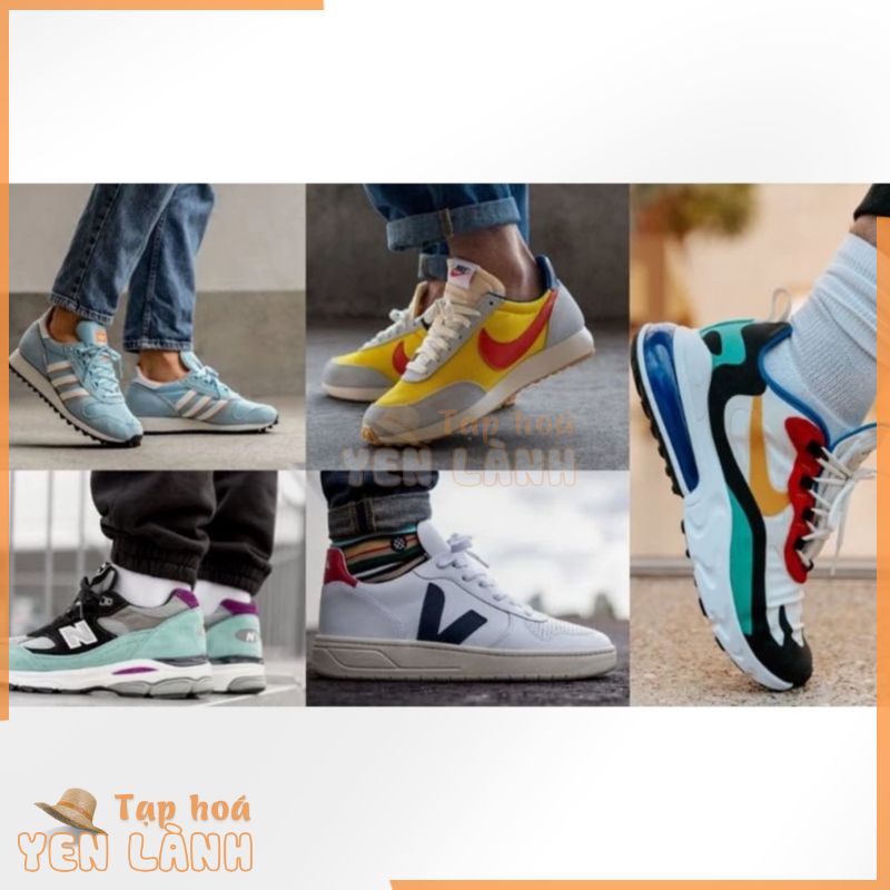 [Full box] Giày thể thao sneaker nam, phong cách trẻ trung năng động, đế cao su non đi cực êm