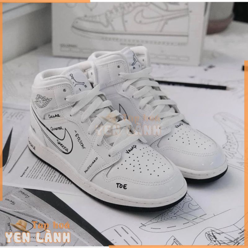 [FAKE ĐỀN X10] GIÀY AIR JORDAN 1 MID SNEAKER SCHOOL