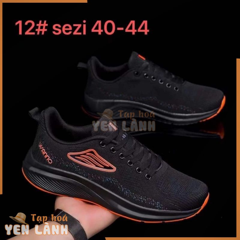 Giày Thể Thao Nam Nữ Goya Wanno, Giày Chạy Bộ, hoăc đi chơi đều thích hợp – màu Đen cam (màu hot) (size 40-44)