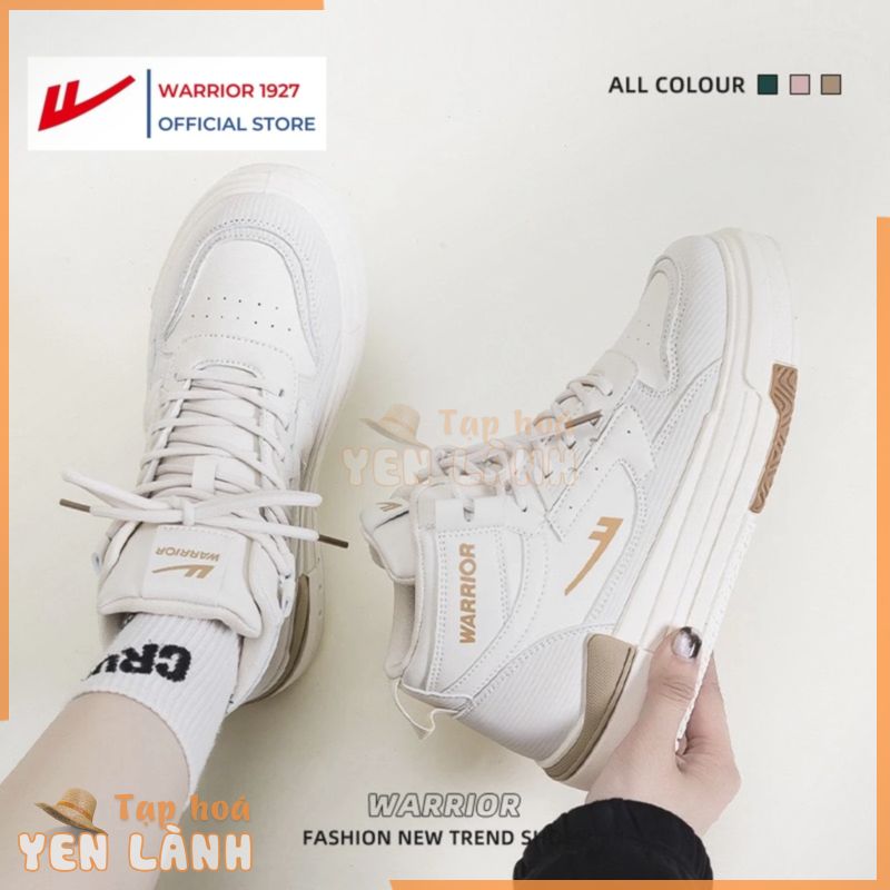 Giày Warrior chính hãng | Giày Sneaker Warrior nữ cổ cao, đế mềm phong cách trẻ trung – DTW2023W0028