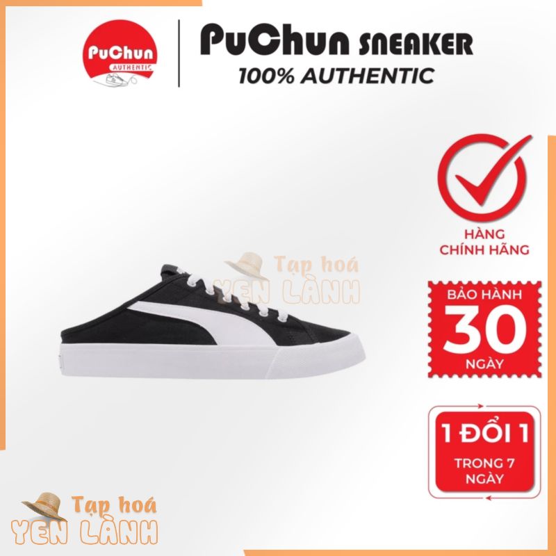 Giày sneaker Puma Bari Mule – 37131802 – TRẮNG MÓC ĐEN