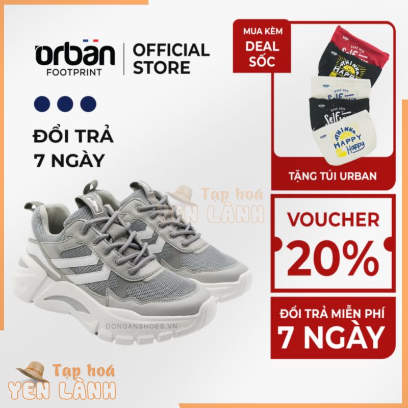 Giày sneaker nam Urban TM2016 trẻ trung thời thượng, tăng chiều cao 3 màu