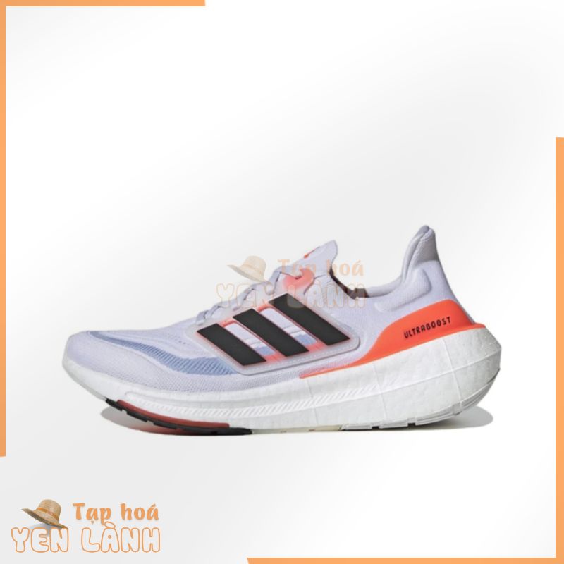 4.( Hàng Chuẩn Au ) Giày Chạy Bộ Ultra Boost Light White Solar Red