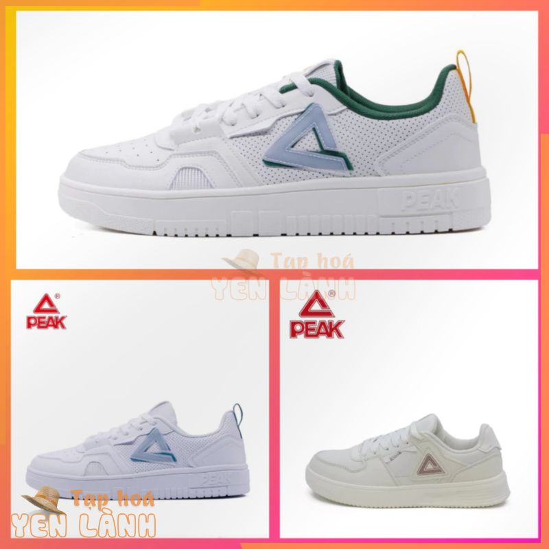 Giày Sneaker Trắng Đi Học Cho Nam PEAK Culture Fashion Low-cut E224087B – E232391B- PEAK Sport Chính Hãng Cần Thơ