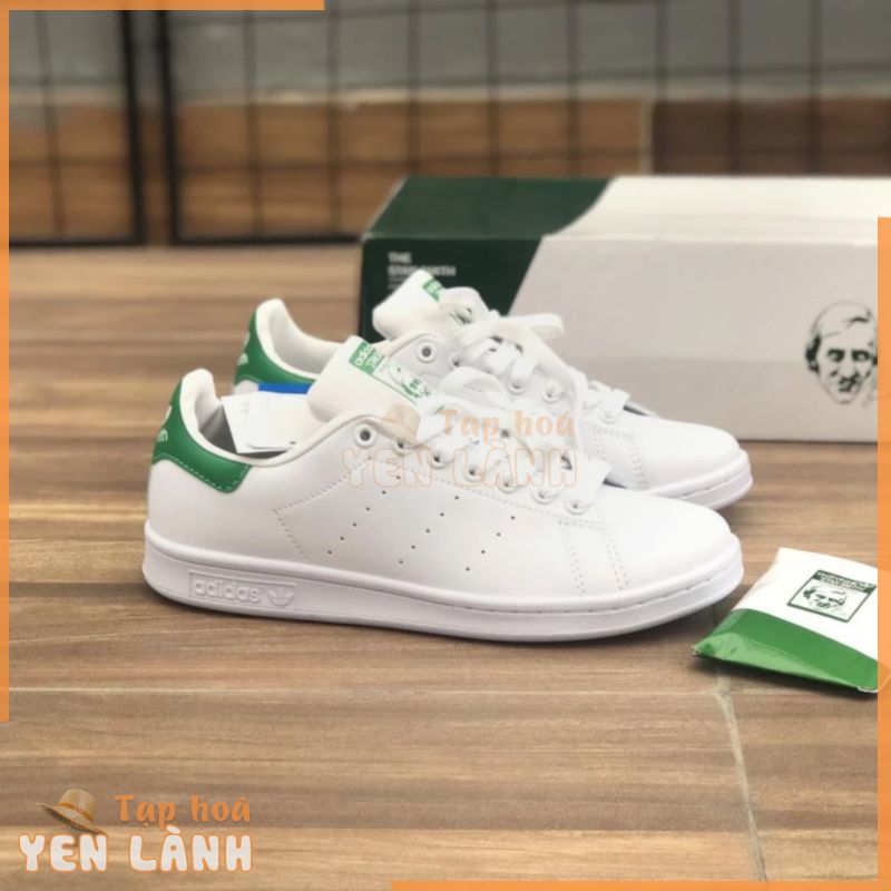 Giày STAN SMITH Sneaker da trắng chất liệu da miếng chống nhăn kiểu dáng classic dễ phối đồ  xar1 =.=