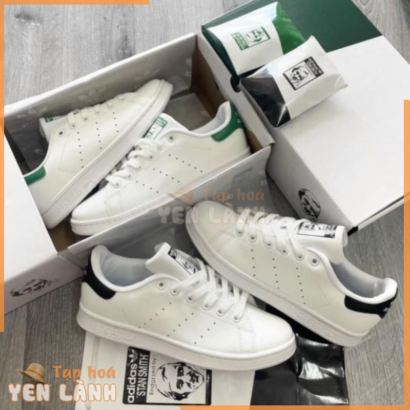 Giày Thể Thao Giày Adidas stan smith Trắng gót đen , gót xanh green hot trend 2022+tất/Giày cao cấp hà nội