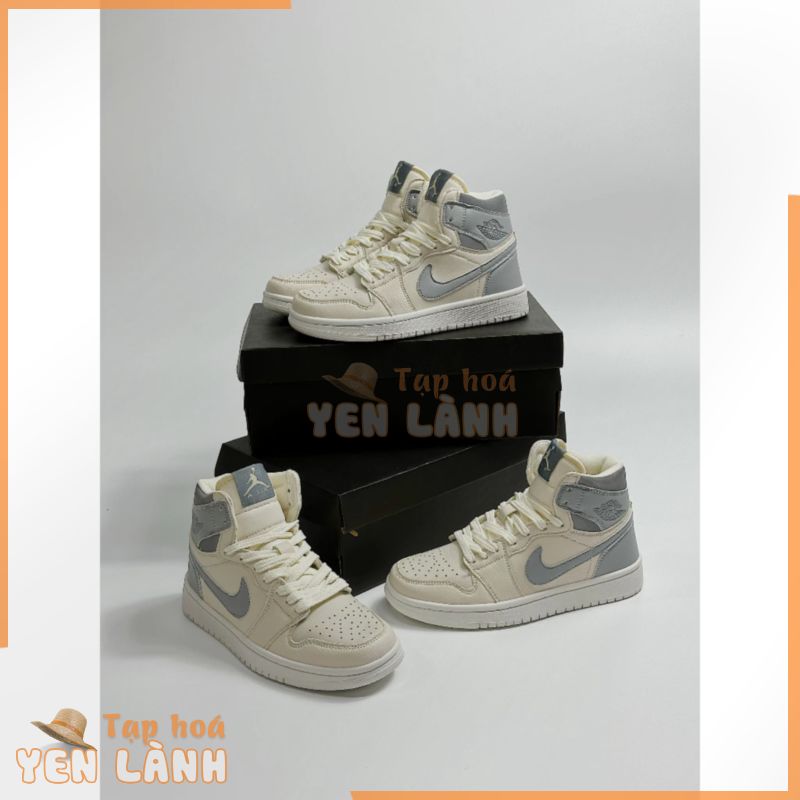 [1991 Store] giày thể thao Sneaker Jordan trắng kem phản quang cao cổ cao cấp mới, giày JD 1 panda hight 1:1 trung