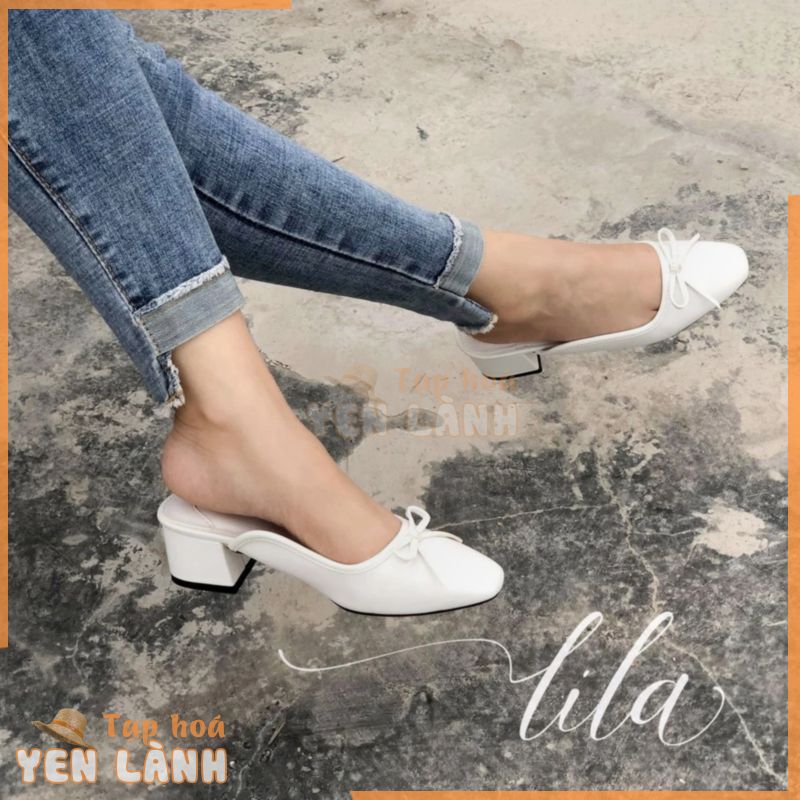 Giầy Sục nữ ZARA da bò cao 4cm