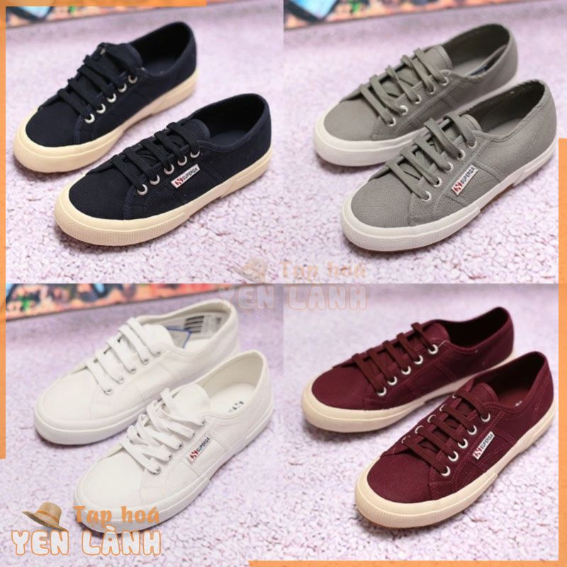 Giày Thể Thao Canvas 2750 superga I8G8 Màu Trắng Phong Cách Hàn Quốc Cổ Điển Thời Trang Cho Nam Và Nữ