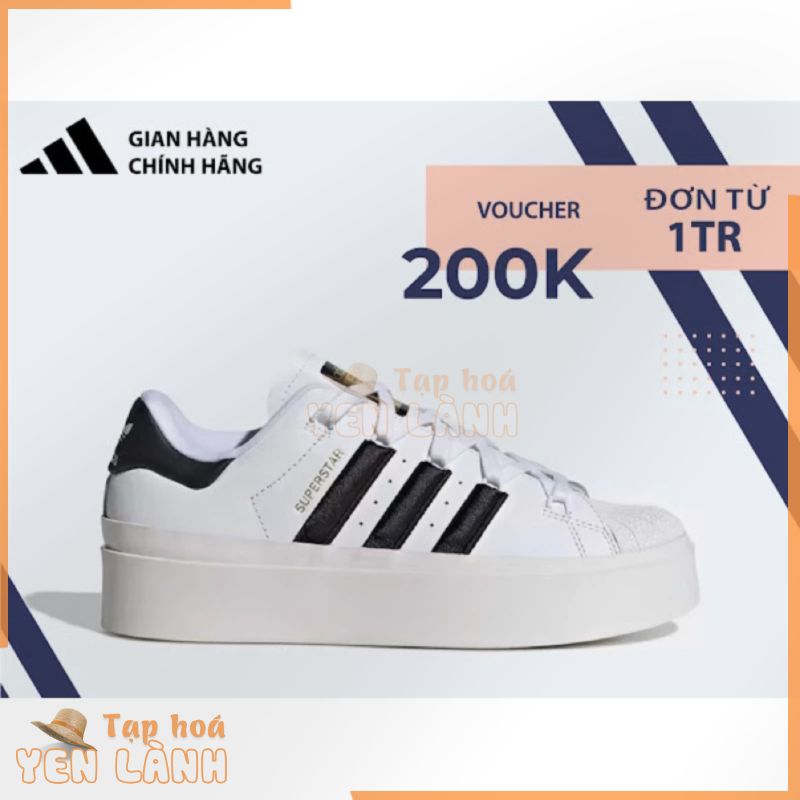 [ CHÍNH HÃNG ] Giày Adidas Superstar Bonega White Black Gold Metallic ‘ GX1840 ‘FREE SHIP’