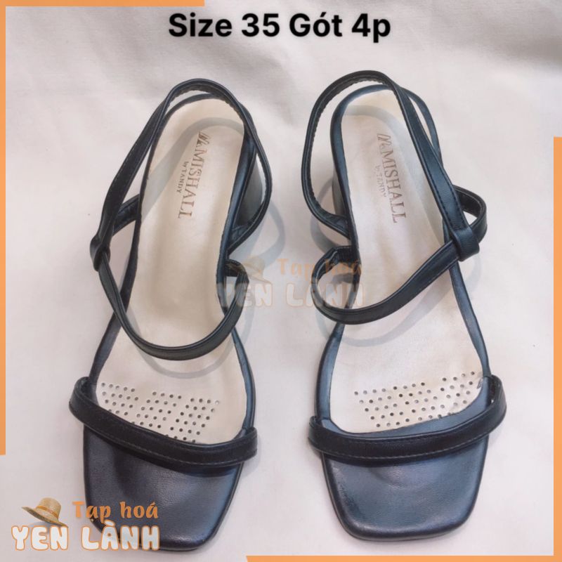 Giày 2hand, Giày Secondhand Nữ Đế Bệt Size 35 – Gót 4p, Hiệu Hàn