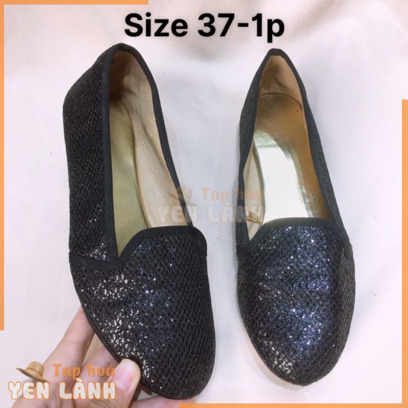 Giày 2hand, Giày Secondhand Nữ Size 37 – Gót 1p, Giày Tây Công Sở