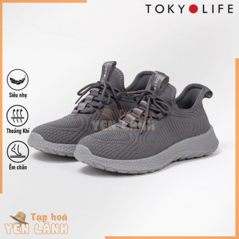 Giày thể thao nam TOKYOLIFE siêu nhẹ êm chân năng động chống trượt phù hợp chạy bộ, tập gym C7SHO201M