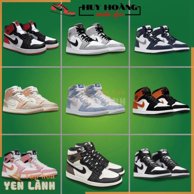 Giày Jordan cổ cao nam nữ – Giày thể thao sneaker Jordan JD 1 high cao cổ hot hit – huyhoangsneaker3