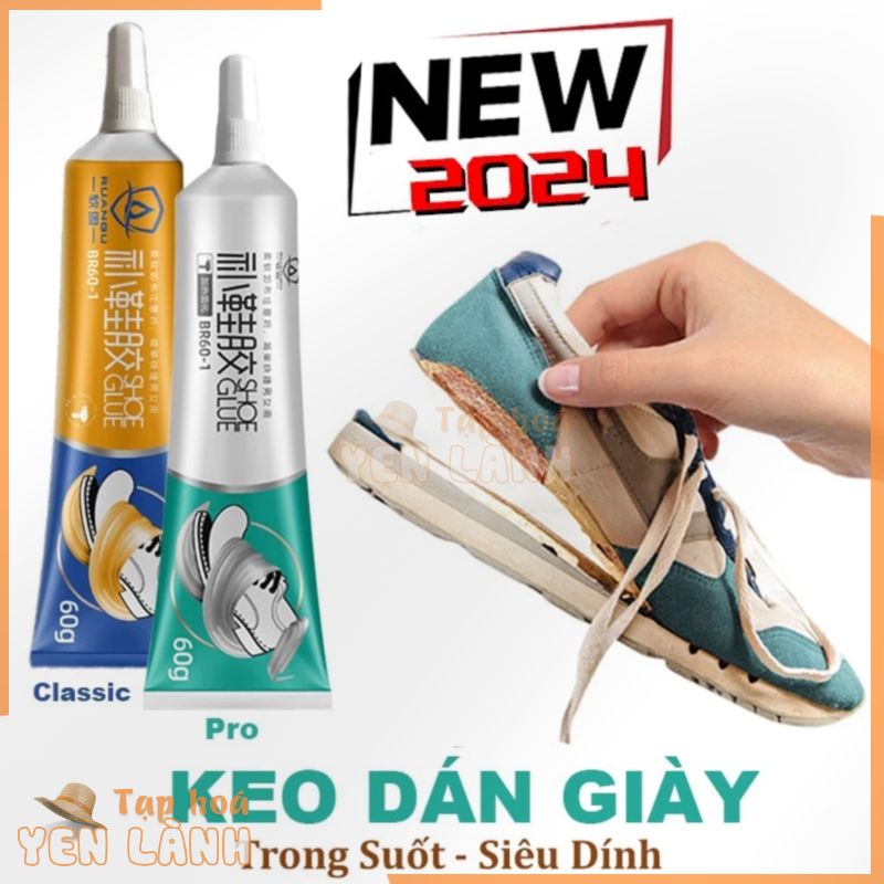 Keo Dán Đế Giày Chuyên Dụng Ruangu Pro 60ml (Siêu Dính, Gel Mềm, Trong Suốt , An Toàn, 1630,…) Gel Dán Giày Thể Thao