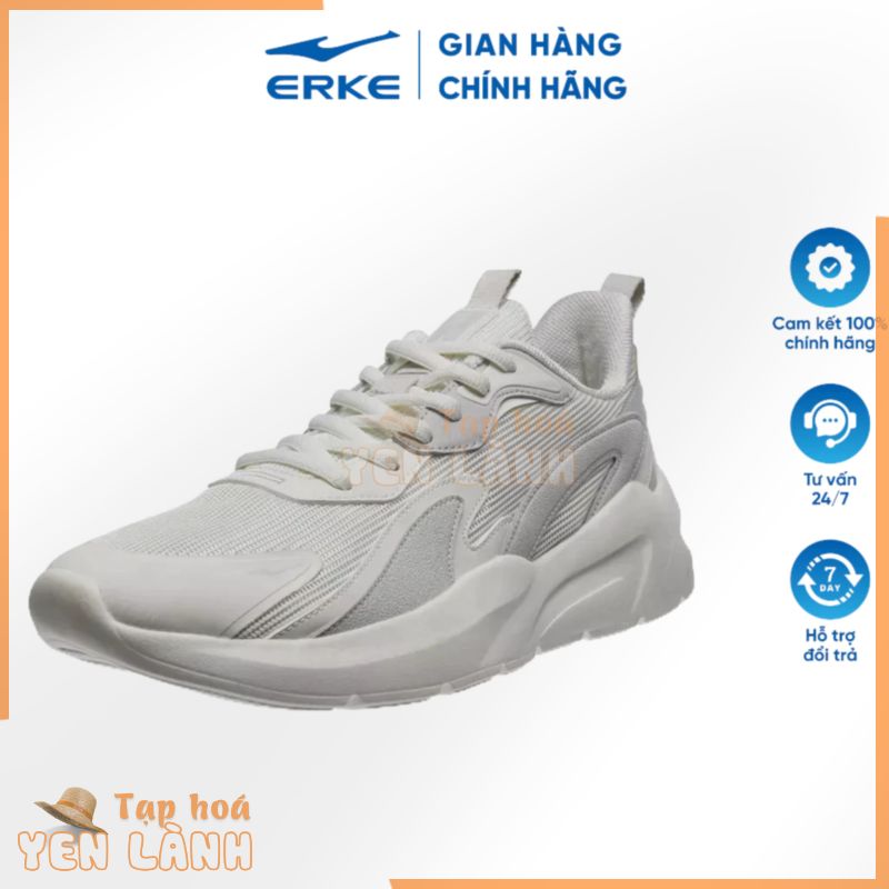 Giày thể thao Erke Jogging chất liệu cao cấp chống trơn trượt đế đàn hồi vượt trội 11122320181