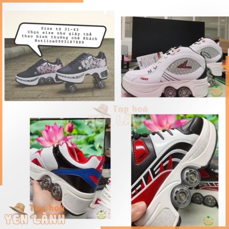 (ORDER) GIÀY THỂ THAO KIÊM GIÀY TRƯỢT PATIN HEELYS