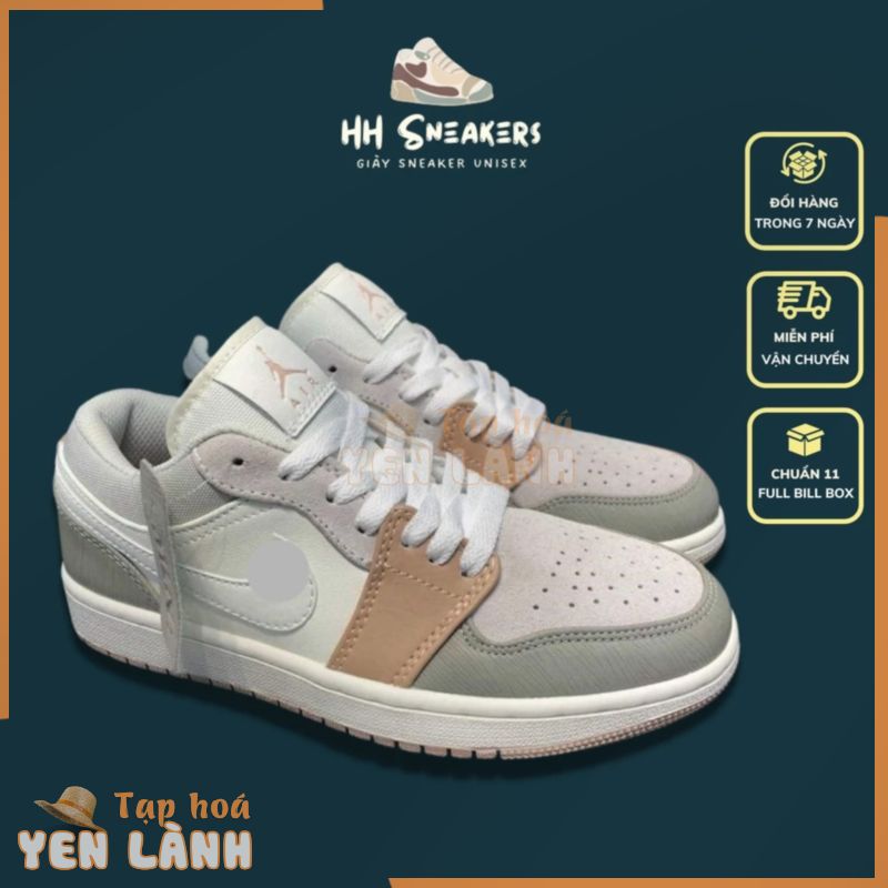 Giày thể thao nữ [HH Sneaker] Giày Jordan milan cổ thấp – Giày Jordan milan thấp cổ màu hồng phấn Full Box