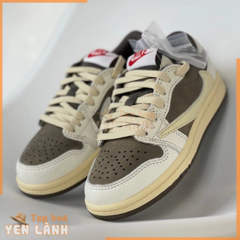 Giày thể thao sneakers nam jd 1 low Travis Scott Reverse mocha High quality màu nâu cao cấp big size 45 shop giaychathp