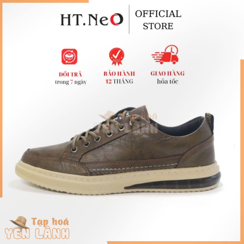 Giày thể thao – Giày sneaker nam HT.NEO da êm mềm ,đế cao đến 4cm ,thiết kế basic trẻ trung ,sang trọng GT20