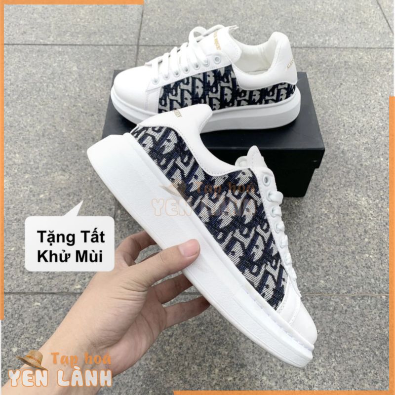 Giày Thể Thao Nữ và Nam Unisex Sneaker thời trang XSPORT MCQ Da Trắng