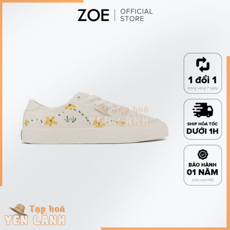 Giày Sneaker Vải Canvas Thêu Hoa Cúc Chang’e Flower SK002 / ZOE OFFICIAL