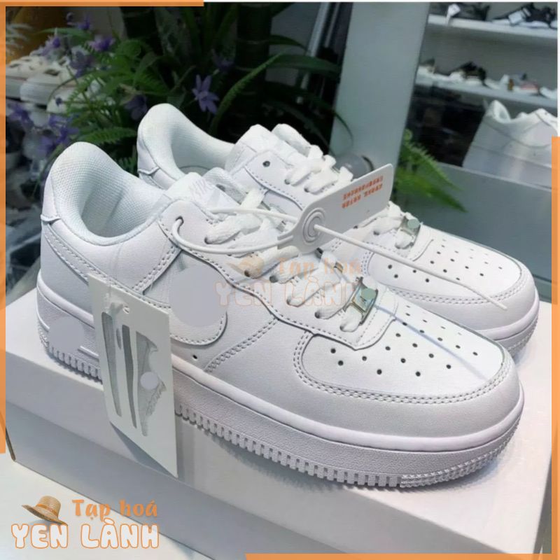 Giày AF1_Nike Trắng Nam Nữ, Giày Air_Force 1_Màu Trắng Thời Trang Full Box