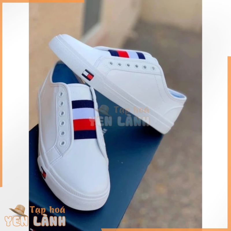 GIÀY SĂN SALE HÃNG SLIP ON TOMMY TRẮNG SIZE 10US – 41VN