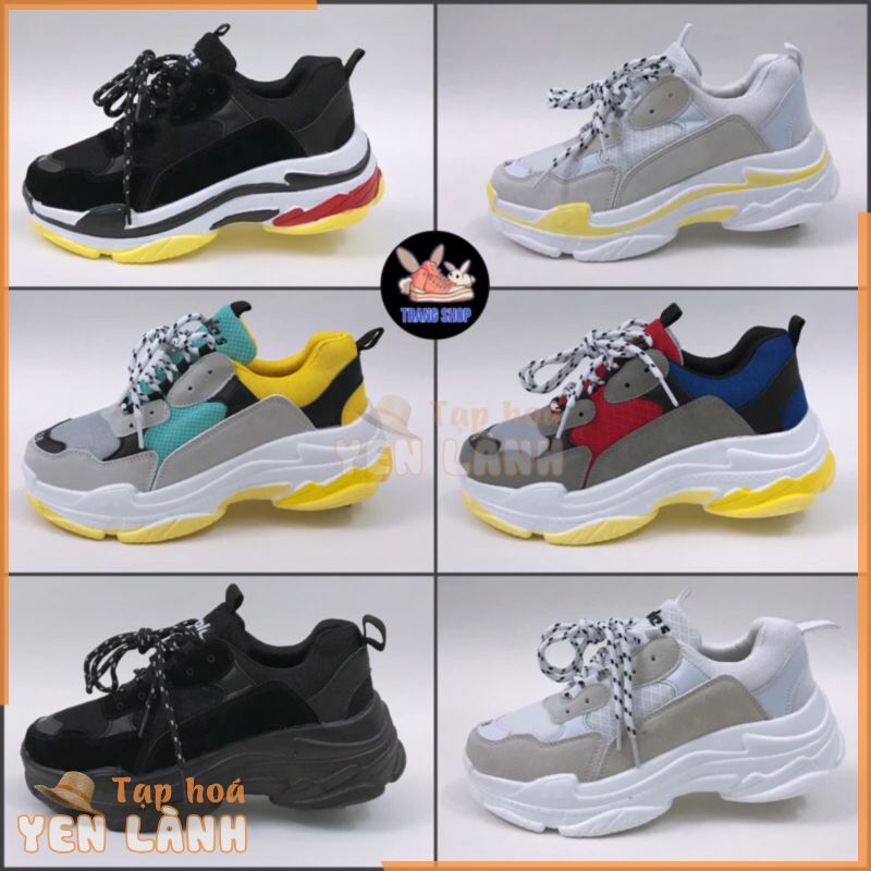 [FULL BOX- FULL BILL+TẶNG LỌ VỆ SINH GIÀY] Giày thể thao nam nữ sneaker Ulzzang Triple s, size 36-43.      .