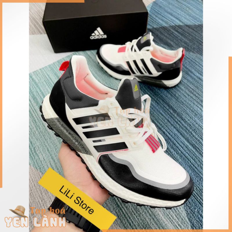 Giày thể thao sneaker Ultra Boost Trip trắng đen mới 2023