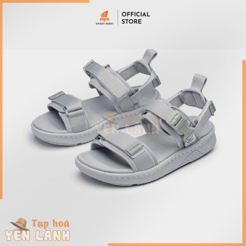 Giày Xăng-đan Nam Nữ ZX Unisex Shoes ZX 2714 All Grey 2 quai phối khóa đệm gót đế EVA