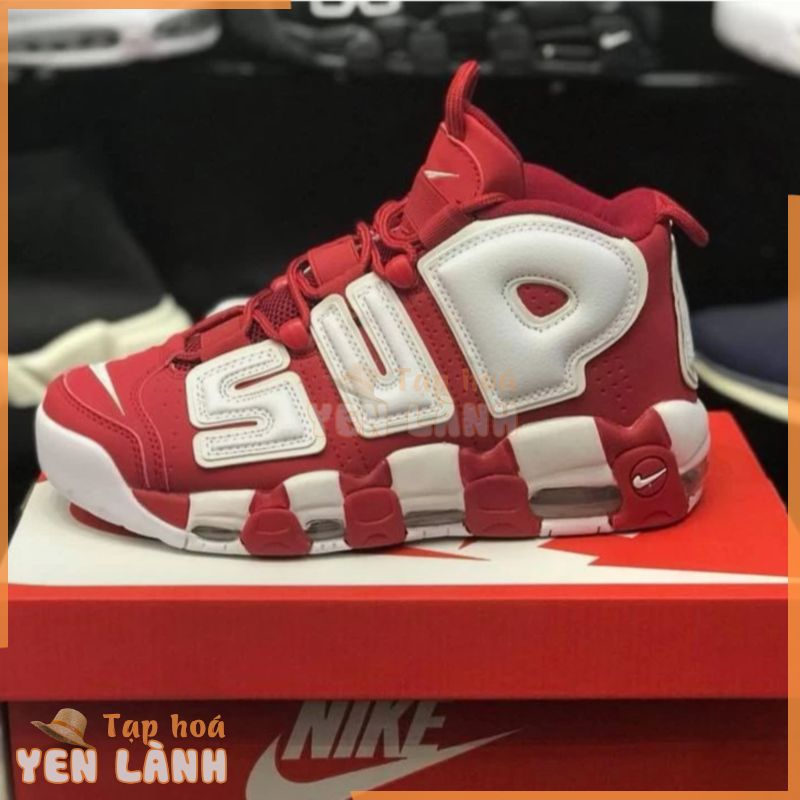 Giày Sneaker Uptempo Supreme Đỏ Nam Nữ