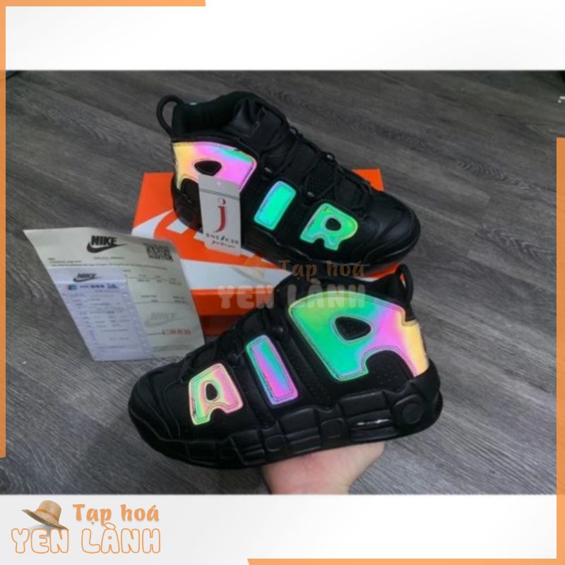 [Freeship+CTV+Quà] Video Giày Sneaker Air Uptempo đen phản quang+ Quà [a862] ! ⁿ