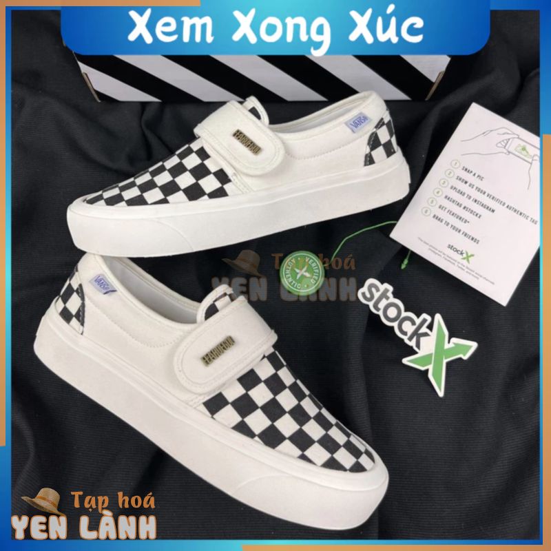 Giày Vans Fear Of God Caro-Giày lười Slip on Vans Caro đen trắng giày trượt ván cổ điển