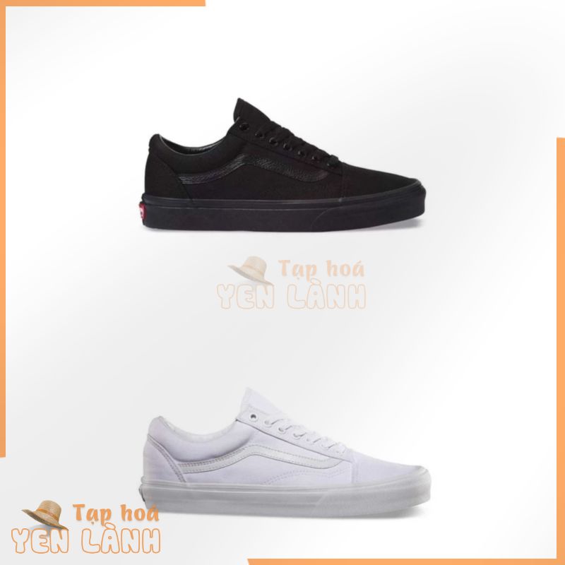 Giày Vans Chính Hãng Old Skool Classic All Black All White (Top Best Seller)